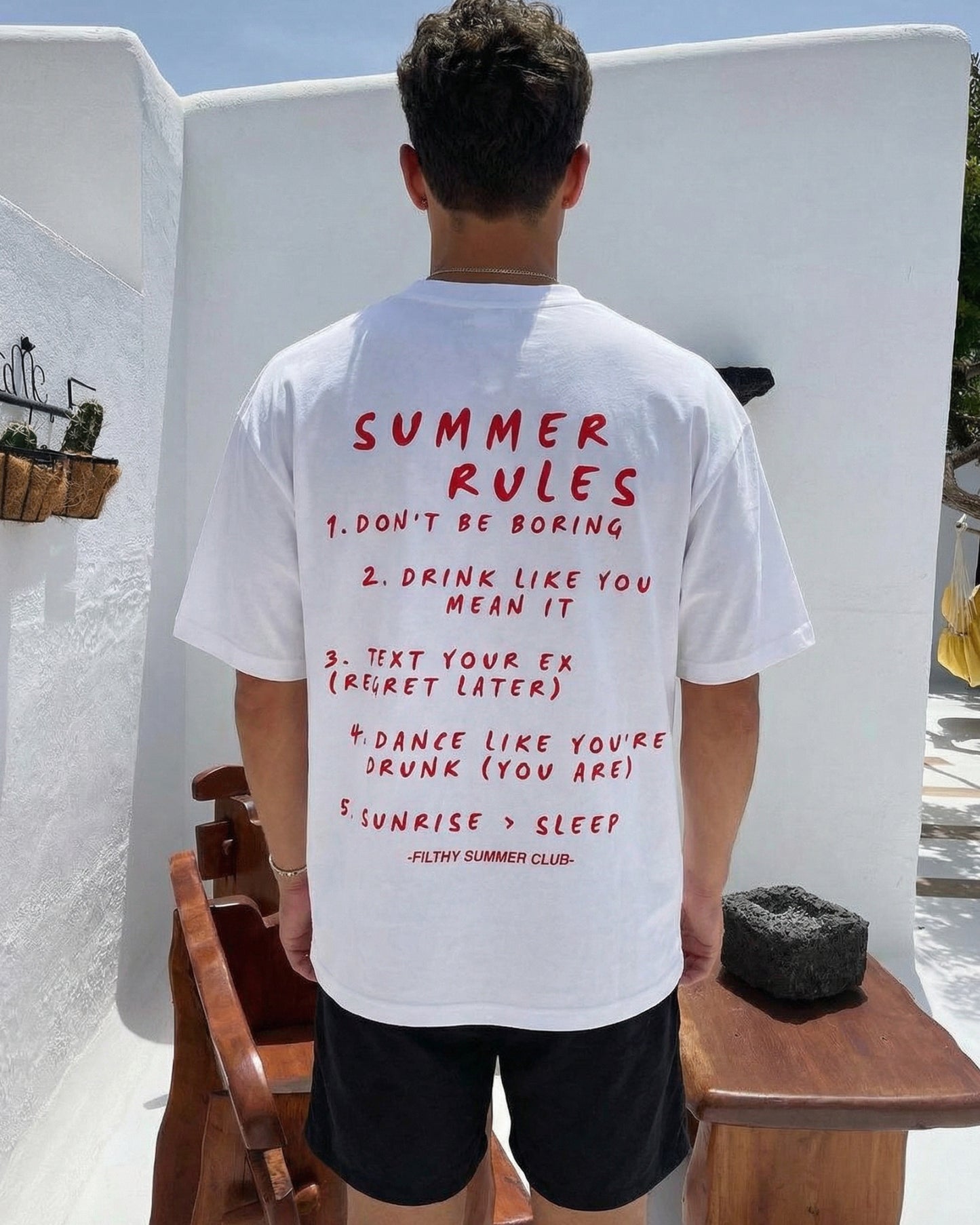 SUMMER RULES TEE