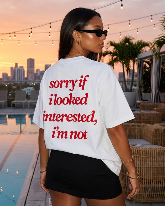 NOT INTERESTED TEE
