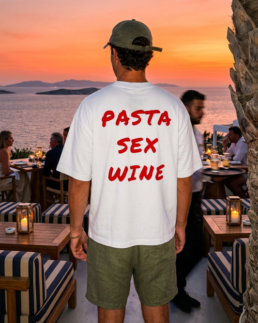 PASTA SEX WINE TEE