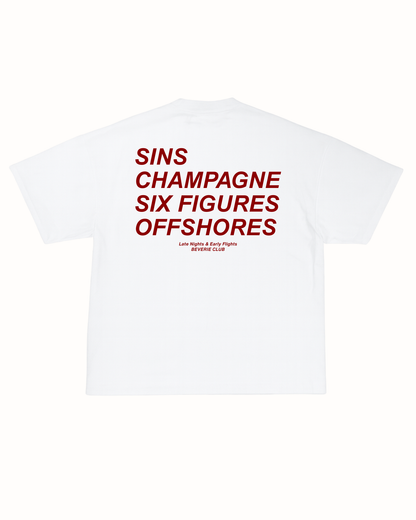 SINS & CHAMPAGNE TEE