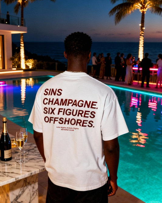 SINS & CHAMPAGNE TEE